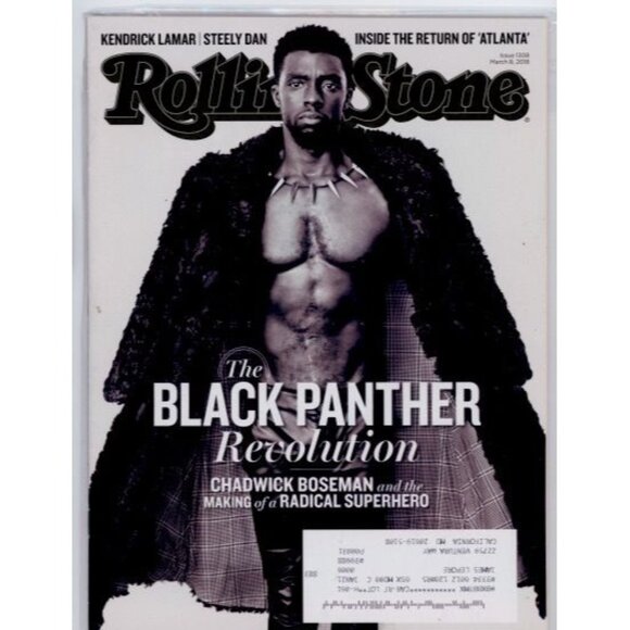 Rolling Stone March 2018 Chadwick Boseman The Black Panther Revolution Magazine - Picture 1 of 1